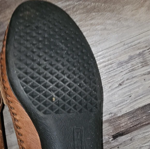 Women's Dexter Brown Leather Slip on flats size 8.5 - Picture 6 of 10